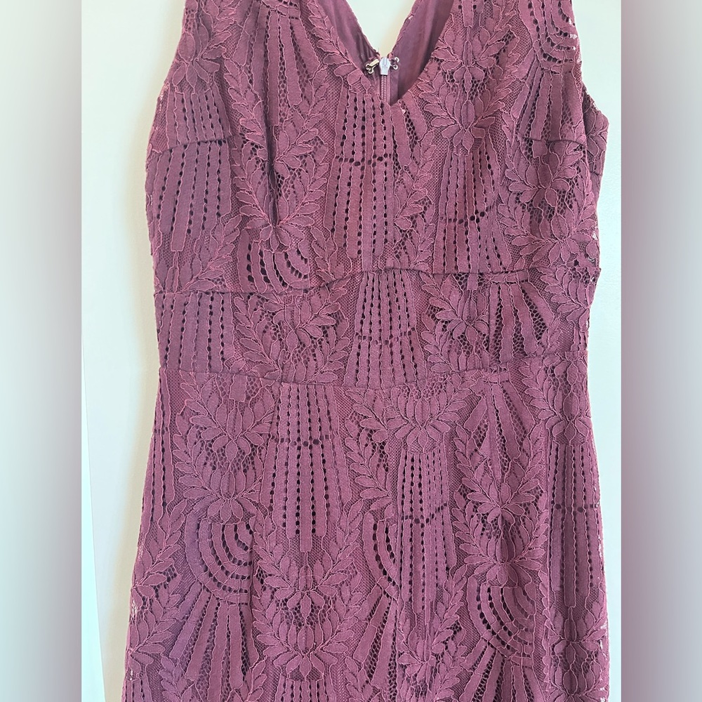 Purple lace jumpsuit